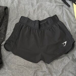 Gymshark Black Athletic Shorts Lightweight Performance
